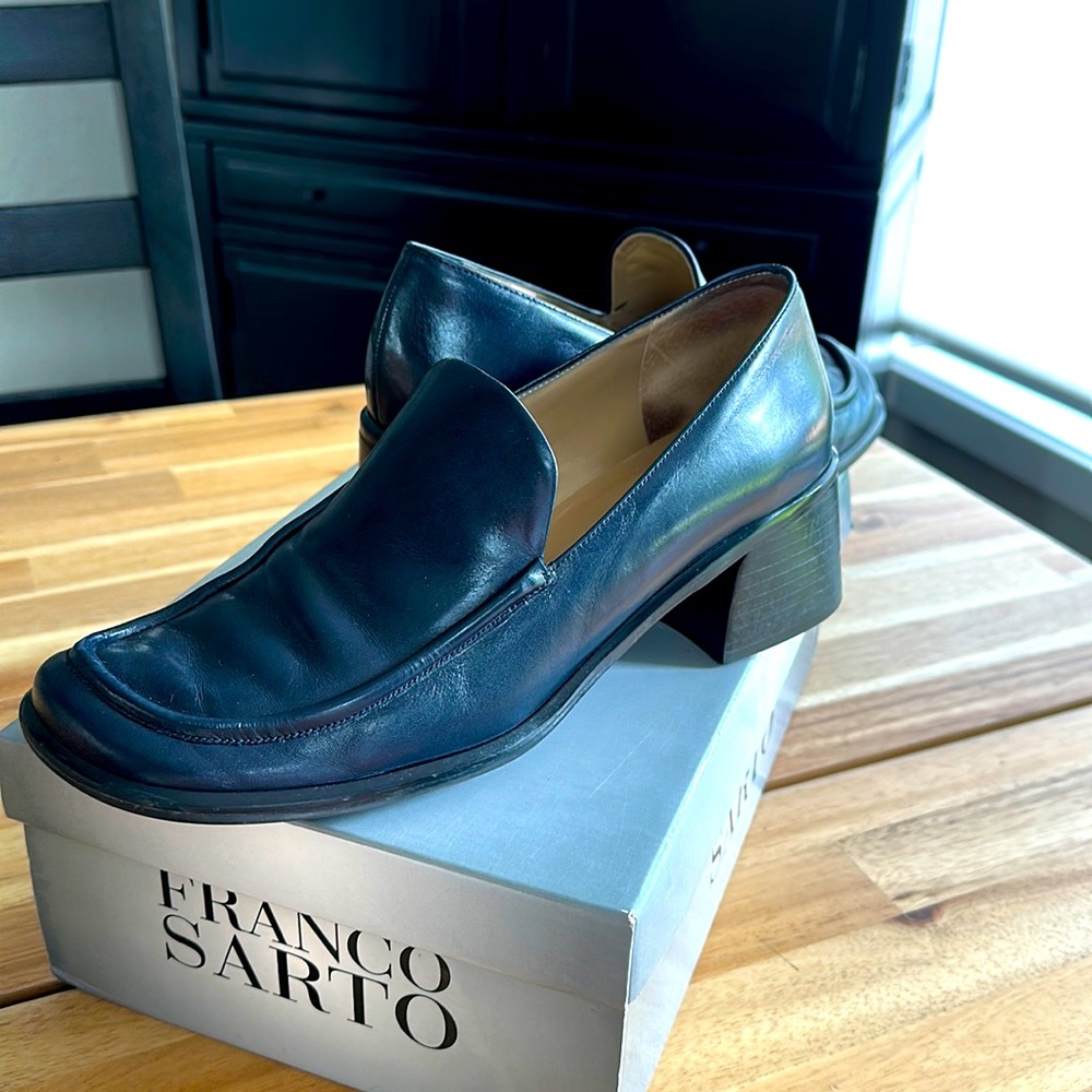 Franco Sarto Navy Loafers